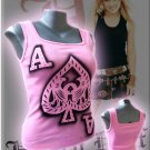 Ace of Spades 'Take a Gamble' Tank Top Pink
