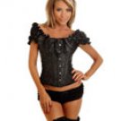 Corset Brocade W satin off shoulder