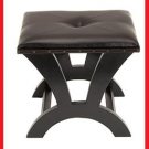 Lthr wood seat