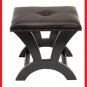 Lthr wood seat