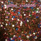 Nail Art Glitter Mix! New mix! matte color hexies! 1 Tsp