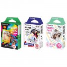 Rainbow & Airmail & Stripe FujiFilm Instax Mini, 30 Photos Polaroid 7S 8 25 70 90