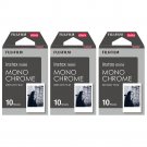 3 Packs 30 Photos Monochrome FujiFilm Fuji Instax Mini Film Polaroid 7S 8 SP-1 X390