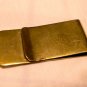 Antique Brass Money Clip with Huge Turquoise Focal Piece