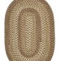 4' x 6' Oval Indoor/Outdoor Reversible Braided Rug Shaded Grass Color