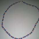 Red White And Blue Beaded Necklace