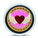 24K Yellow Gold Plated Casino Heart Lady Poker Angel Chip  + Case & FREE GIFT! (POKERCHIP-ANGEL)