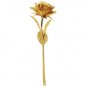 24k Yellow Gold Foil 10" Rose Flower Plant + Pink Forever Love Box + FREE GIFTS (GLDROS-10)