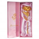 24k Yellow Gold Foil 6" Rose Flower Plant + Pink Forever Love Box + FREE GIFTS (GLDROS-6)