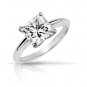 0.35 ct Princess Diamond Solitaire 14k White Gold Engagement Ring + EXTRAS (TSP035W)