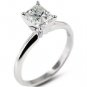 0.40 ct Princess Diamond Solitaire 14k White Gold Engagement Ring + EXTRAS (TSP040W)