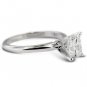 0.15 ct Princess Diamond Solitaire 14k White Gold Engagement Ring + EXTRAS (TSP015W)