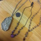 Your Choice Of 1 Necklace - Flower, 1776, Goldstone, Turquoise, Rhinestone, Or
