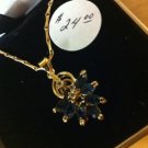 You Pick 1 Necklace- Avon Apple, Rhinestone Heart, Two Rings,Blue Sapphire Look