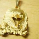 diamond cut WILD & FREE EAGLE pendant vintage old stock many similar available