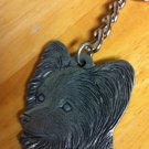Pewter Key Chain I Love My Maltese Newfoundland Papilion Miniature Schnauzer &