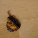 TIGER'S EYE Pendant larger BUDDAH BUDHA BUDDA vintage (for necklace)
