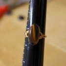 TIGER'S EYE gold tone RING vintage between a 9 and 9.5 9 1/2