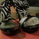 Touch Ups high heels changeable ribbon black tie up  formal 9 1/2 item # 295
