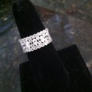 Sterling Silver Diamonique Size 7 Ring Round And Marquis Cut CZ
