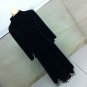 Talbots Size Small Two Piece Top And Skirt Set Velour Dark Blue Machine Wash