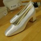 Size 5 dyeable dye heels shoes bridal wedding prom formal white item # 115
