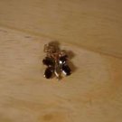 gold tone PURPLE BUTTERFLY  Pendant vintage (for necklace) new