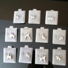 silver tone dog pendant SHELTIE GREAT DANE LHASA APSO CHOW SCOTTIE WEIMARANER or