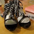 Touch Ups black heels changeable scarf different prom formal size 10 item # 363