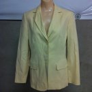 Talbots Size 6 Stretch Cream To Light Yellow Jacket Blazer Dry Clean Only