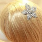 Vintage Style Big Floral Rhinestone Wedding Bridal Tiara Bride Hair Comb