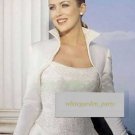 FREE SHIP - Faux Pearl Off White Wedding Bridal Shoulder Cape Shrug Wrap jacket