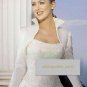 FREE SHIP - Faux Pearl Off White Wedding Bridal Shoulder Cape Shrug Wrap jacket