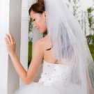 Wedding Crystal Edge Cut Lace off white LaceSoft Net Tulle Veil