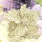 Flower Vintage Style Rhinestone Crystal Silver Bridal Wedding Brooch Pin