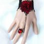 BLACK Lace Gothic Bracelet Goth Victorian Lolita Steampunk Rococo Slave Ring