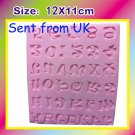 Letters and numbers craft silicone mould mold cake decoration