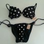 Victoria Secret Pink Black White Polka Dot Bikini Sz XS Bathing Suit