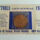 BASTION AT FORT VICTORIA BC 1962 CENTENNIAL SOUVENIR COIN BRONZE TOKEN