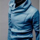 Assassin's Creed III 3 Desmond Miles Hoodie Top Coat blue Jacket Cosplay Costume