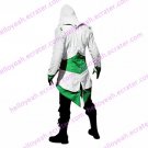 Assassin's Creed III Connor Greem And White Jacket Cosplay Costume