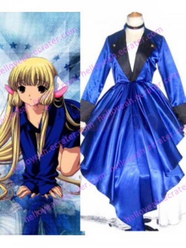 Chobits Chii Blue Dress Cosplay Costume