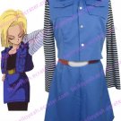 Dragon Ball Android 18 Uniform Cloth Combined Leather Cosplay Costume