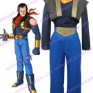 Dragon Ball Super Andriod Uniform Cloth Combined Leather Cosplay Costume