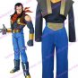 Dragon Ball Super Andriod Uniform Cloth Combined Leather Cosplay Costume