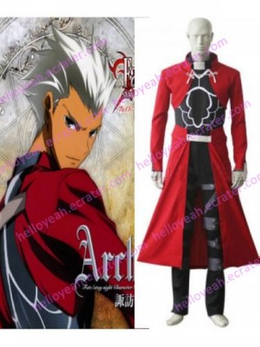 Fate Stay Night Archer Red Cosplay Costume