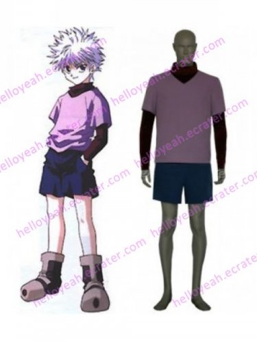 Hunter Hunter High Quality Killua Zaoldyeck Cosplay Costume
