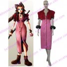 Kingdom Hearts Final Fantasy VII Aerith Halloween Cosplay Costume
