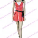 Kingdom Hearts Kairi Red Dress Halloween Cosplay Costume
