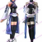 Kingdom Hearts Black And Blue Satin Spandex Leather Cosplay Costume